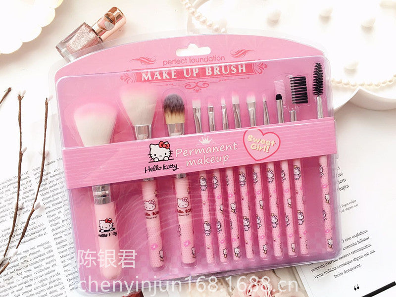 Anime Makeup Brush Set 12pcs Makeup Brush K Cat Cute Makeup Brush Makeup Tools Wholesale