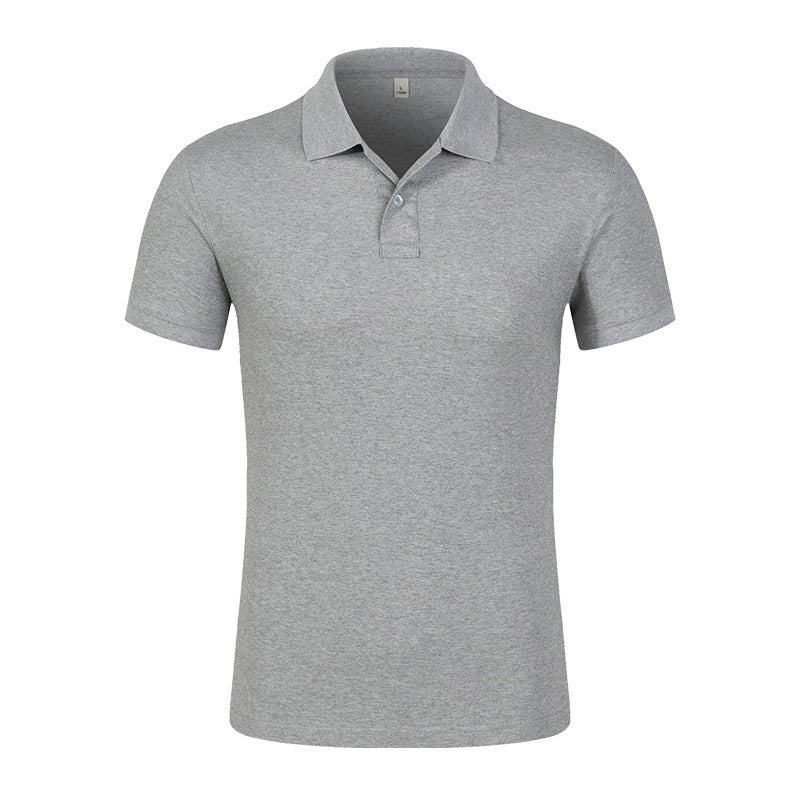 Men&#039;s Piqué Cotton Polo Shirt Men&#039;s Summer Men&#039;s T-shirt Solid Color Short-sleeved T-shirt