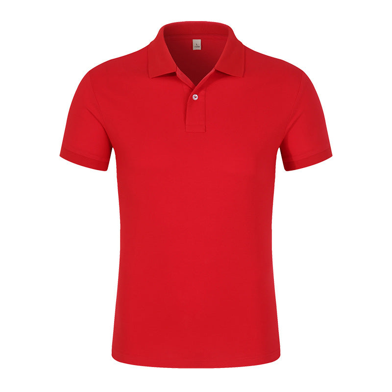 Men&#039;s Piqué Cotton Polo Shirt Men&#039;s Summer Men&#039;s T-shirt Solid Color Short-sleeved T-shirt