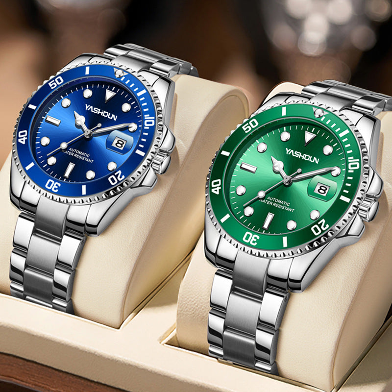 New Hollow Watch Men&#039;s Automatic Mechanical Watch Classic Personalized Waterproof Men&#039;s Watch Luminous Calendar Steel Band Men&#039;s Watch