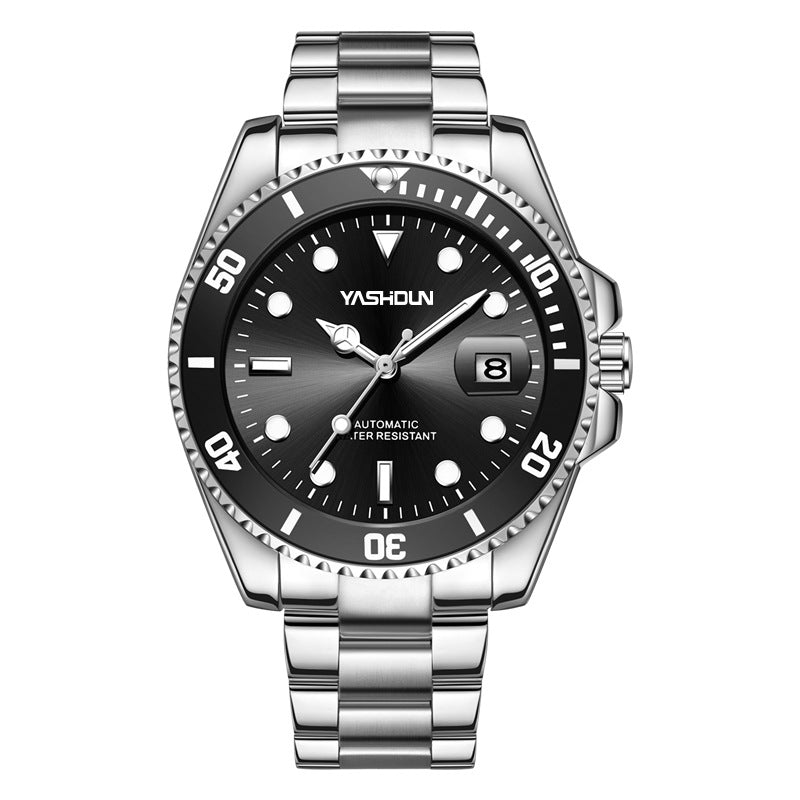 New Hollow Watch Men&#039;s Automatic Mechanical Watch Classic Personalized Waterproof Men&#039;s Watch Luminous Calendar Steel Band Men&#039;s Watch